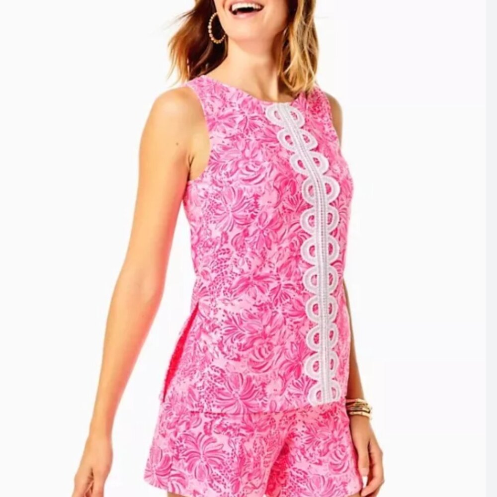 Lilly Pulitzer Fola Top sz 14